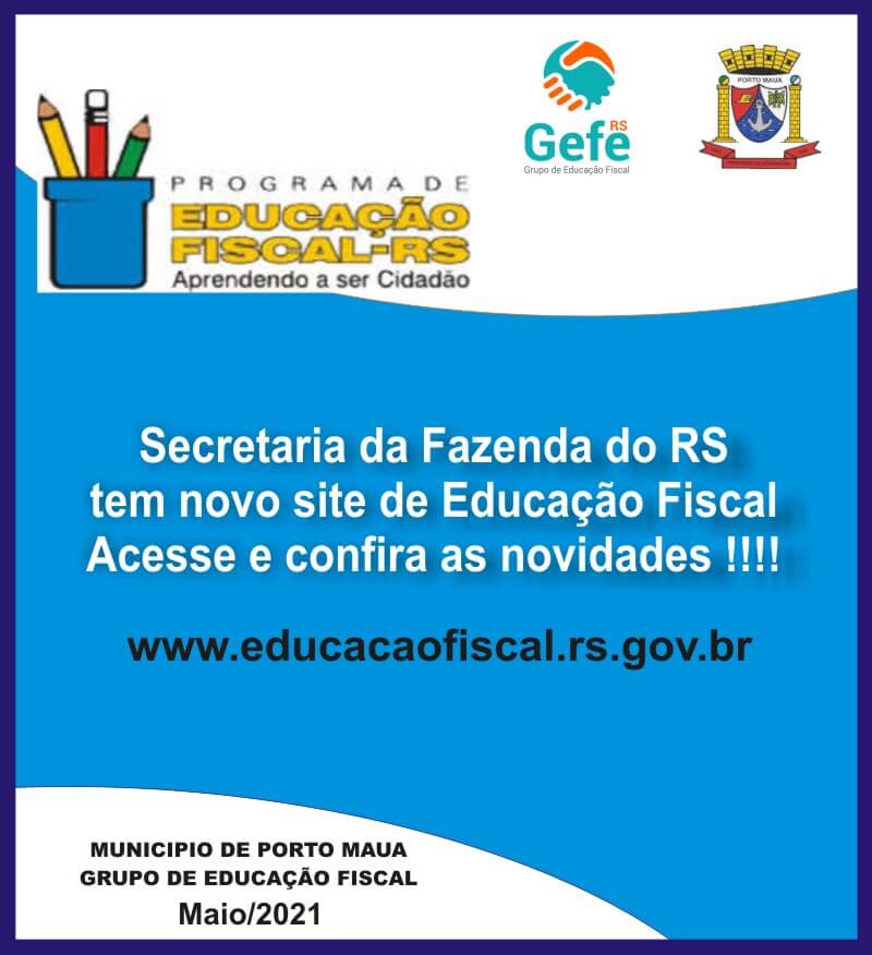 Governo do Estado lança novo site da Educação Fiscal 